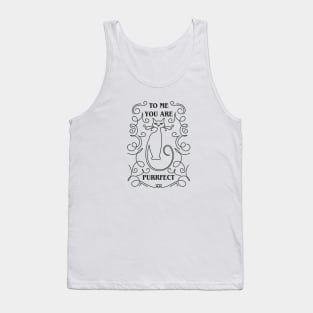 Love catually.To me, you are purrfect. Tank Top